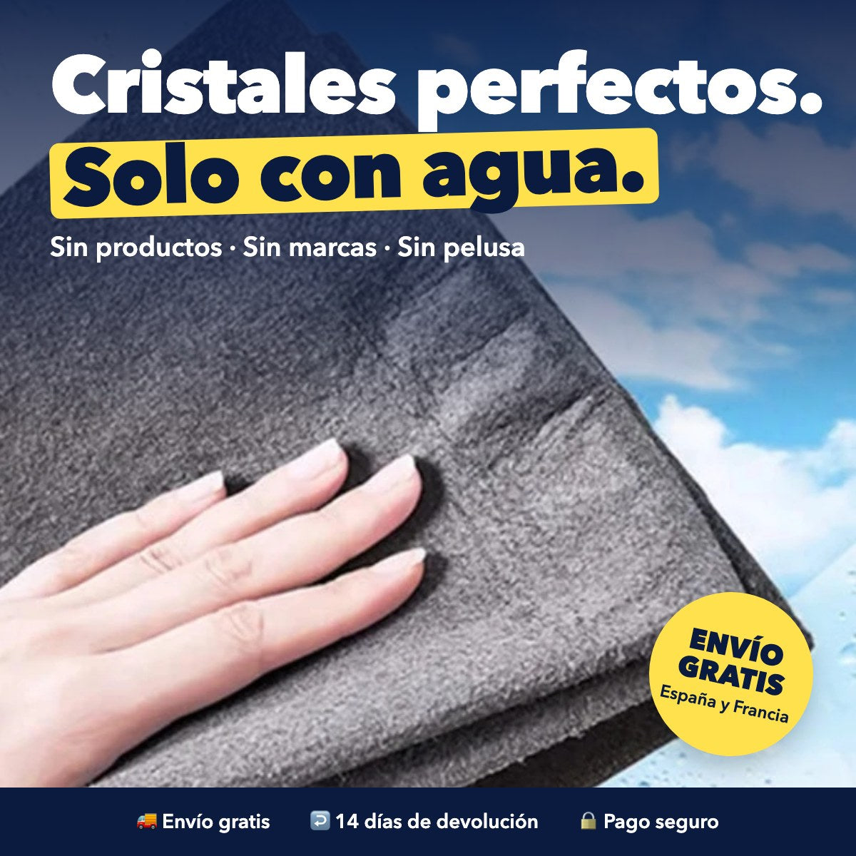 Paños mágicos Nubo: cristales perfectos solo con agua